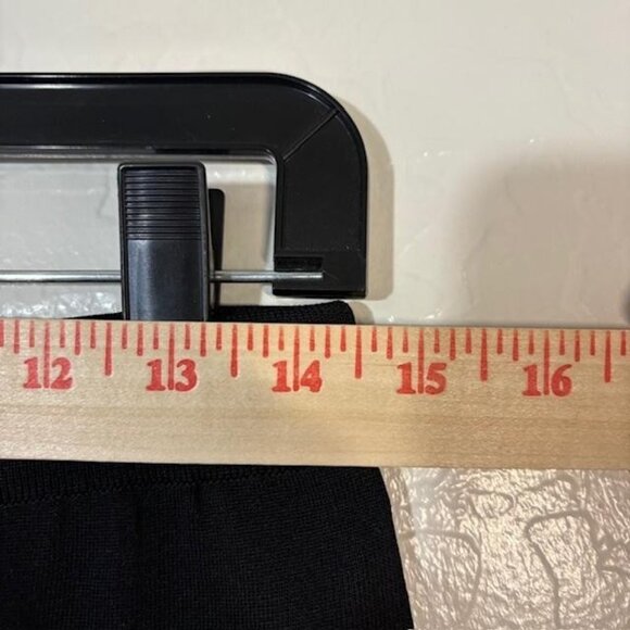 Misook Pants Womens Small Black Knit Pull On Elastic Waist Straight Leg Travel - Picture 5 of 7